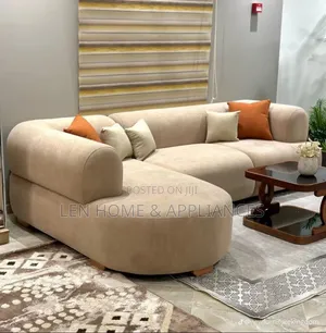 Sofa L Shape Luxury Color Brown