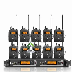 Set of 10 Professional Wireless InEar Monitoring System for Stage Use