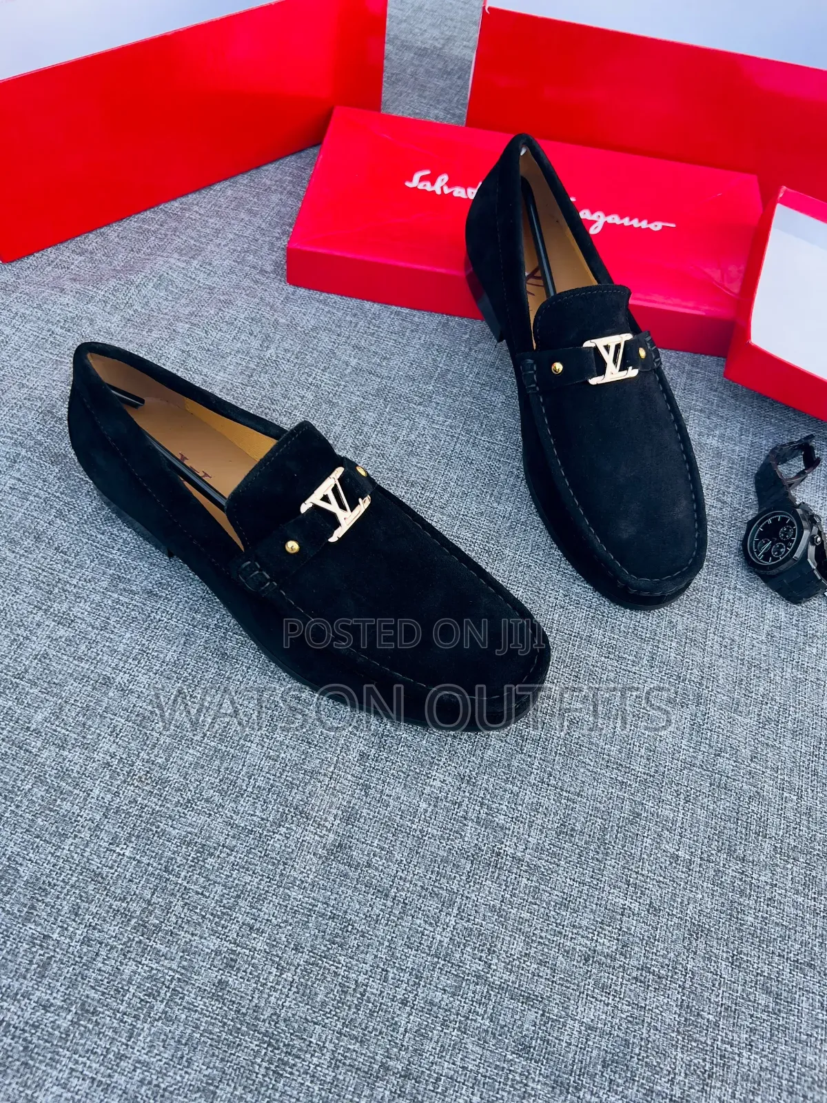 Bally Lv Gucci Salvatore Feragamo Brands Men's Leather Loafer Shoes
