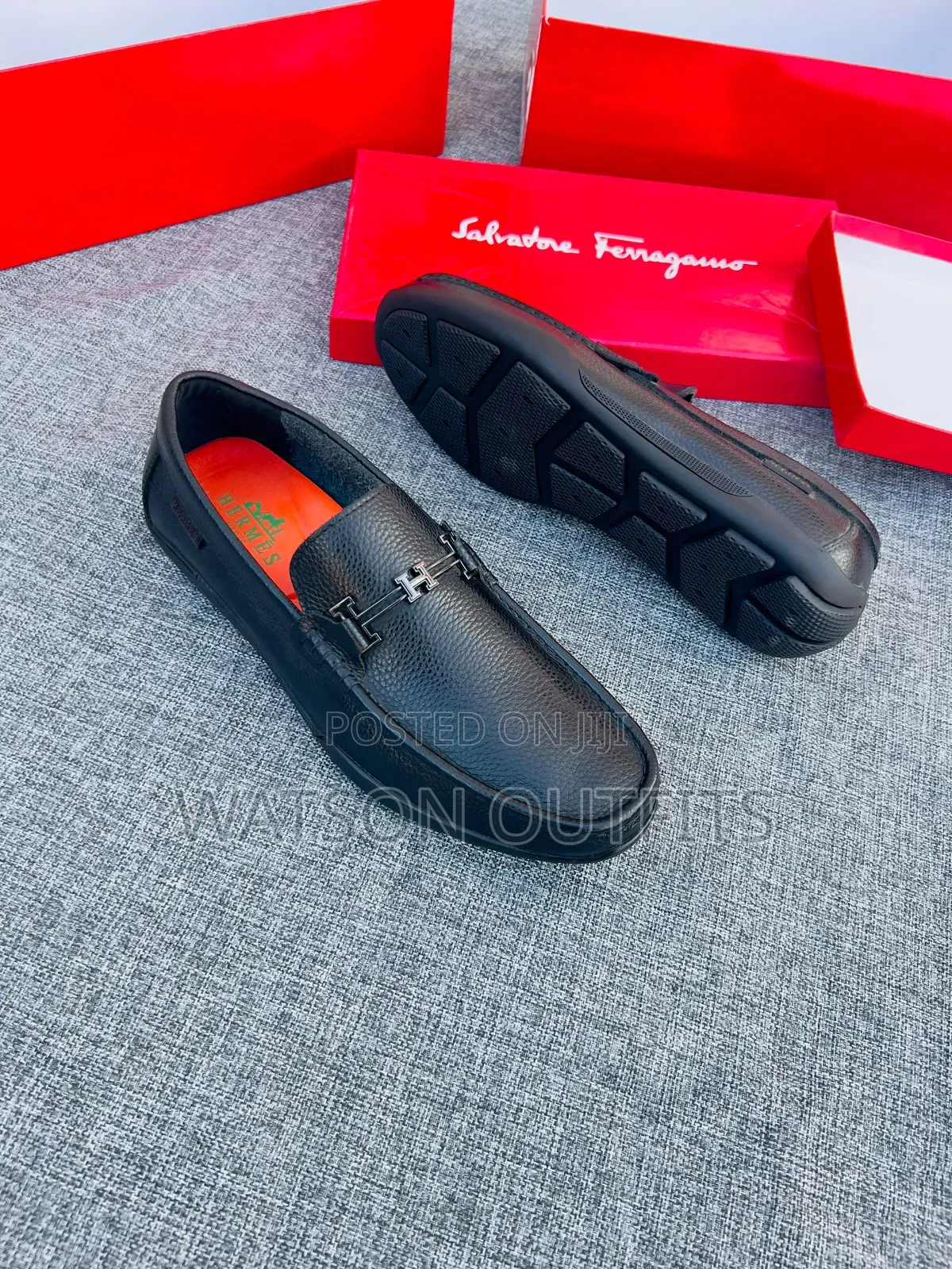 Bally Lv Gucci Salvatore Feragamo Brands Men's Leather Loafer Shoes