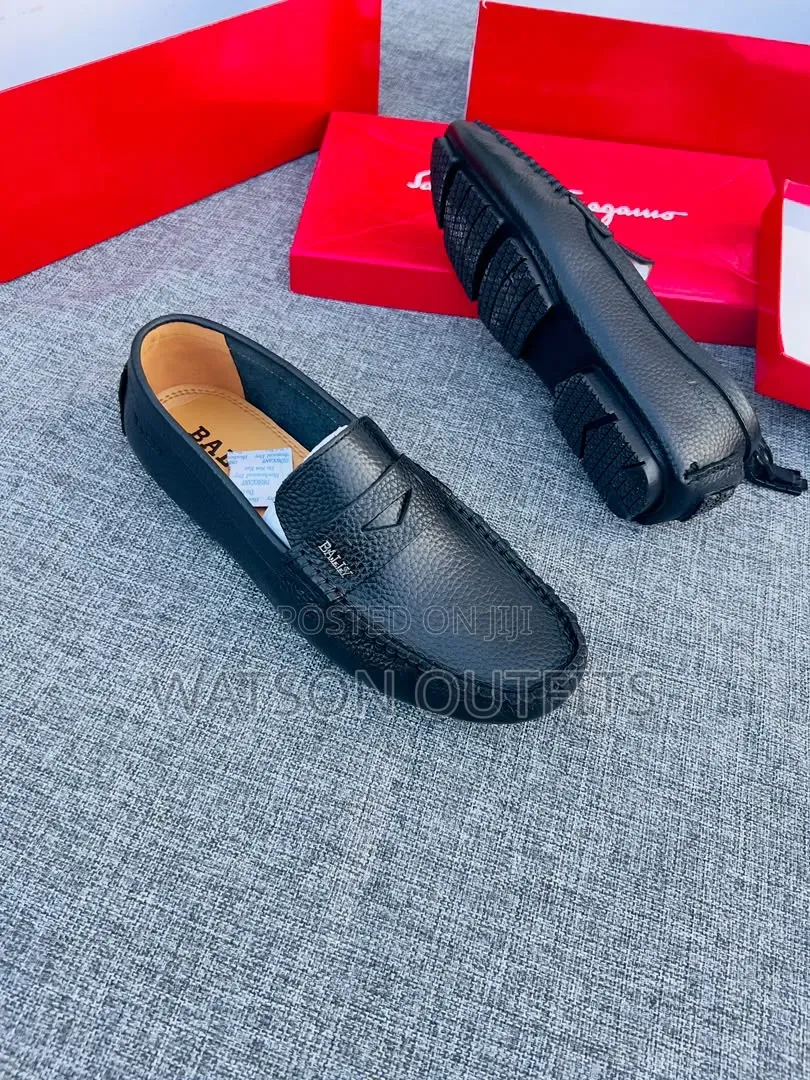 Bally Lv Gucci Salvatore Feragamo Brands Men's Leather Loafer Shoes