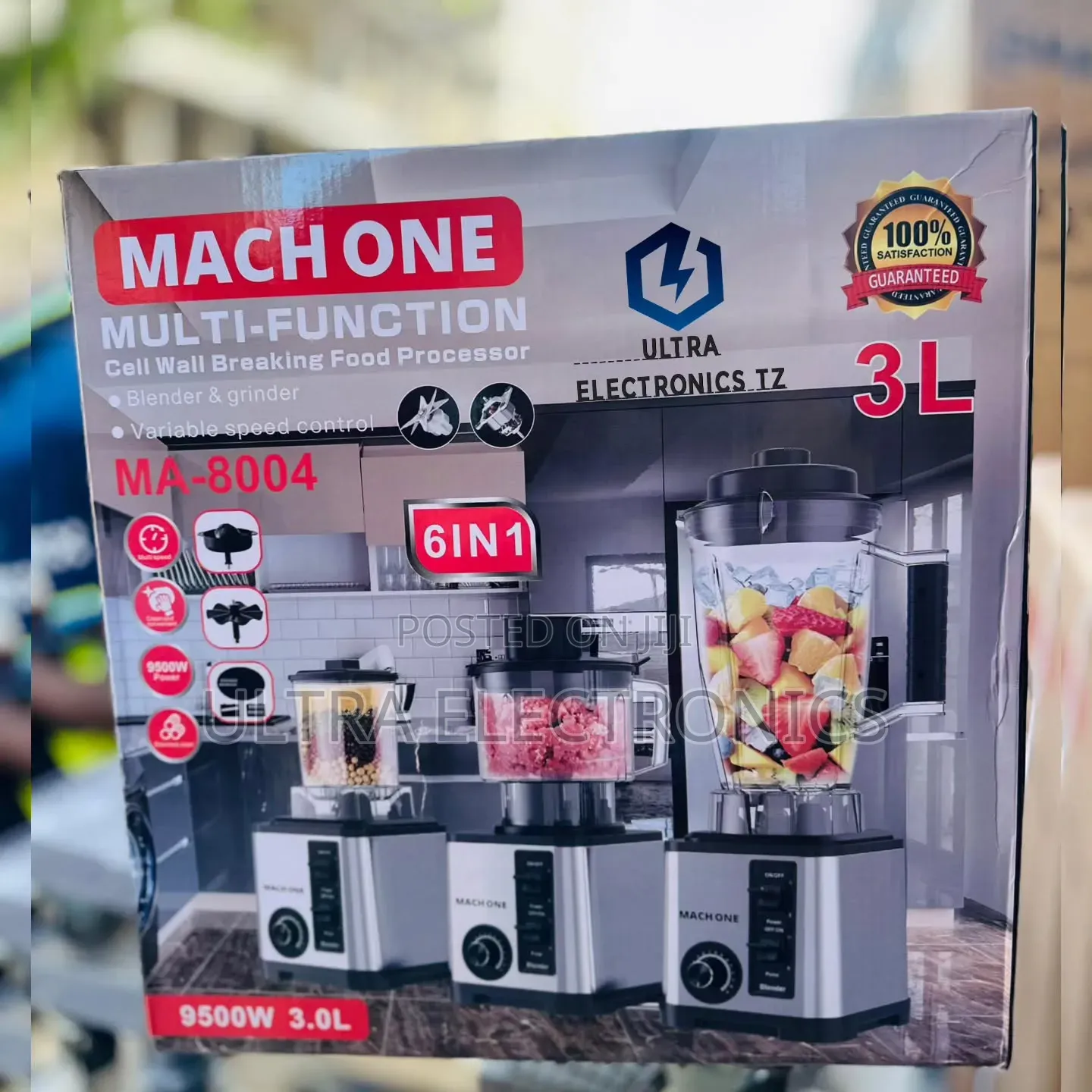 MACH ONE Heavy Duty Multifunction Blender/Food PROCESSOR With 3 Litres