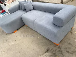 Sofa L Shape Luxury Ya Juu Kabisa Fiber and Spring