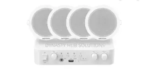 DS-QAE1KA80206-4 80W Smart IP Amplifier+ 4pc 6W Analog Ceiling Speaker