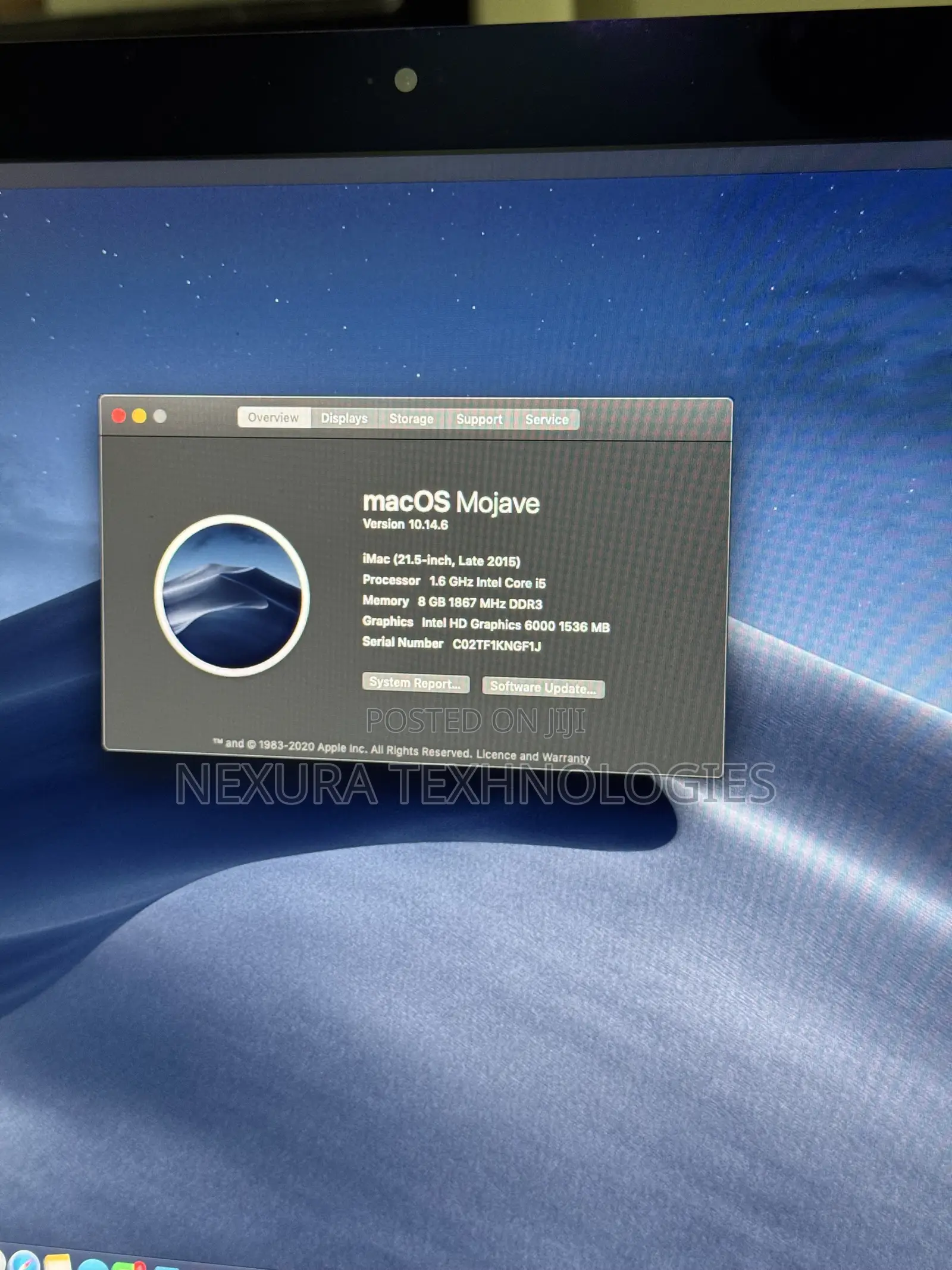 Desktop Computer Apple iMac 8GB Intel Core i5 HDD 1T