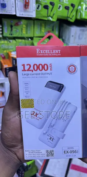 Excellent Powerbank 12000Mah