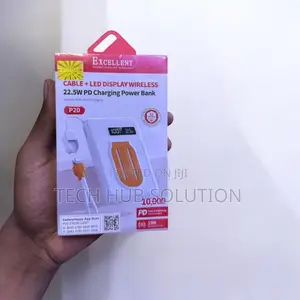 Excellent Power Bank With LED Display Built-in Cable