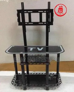 The Glass Arch TV Mount Console ( Showcase With TV Brackets