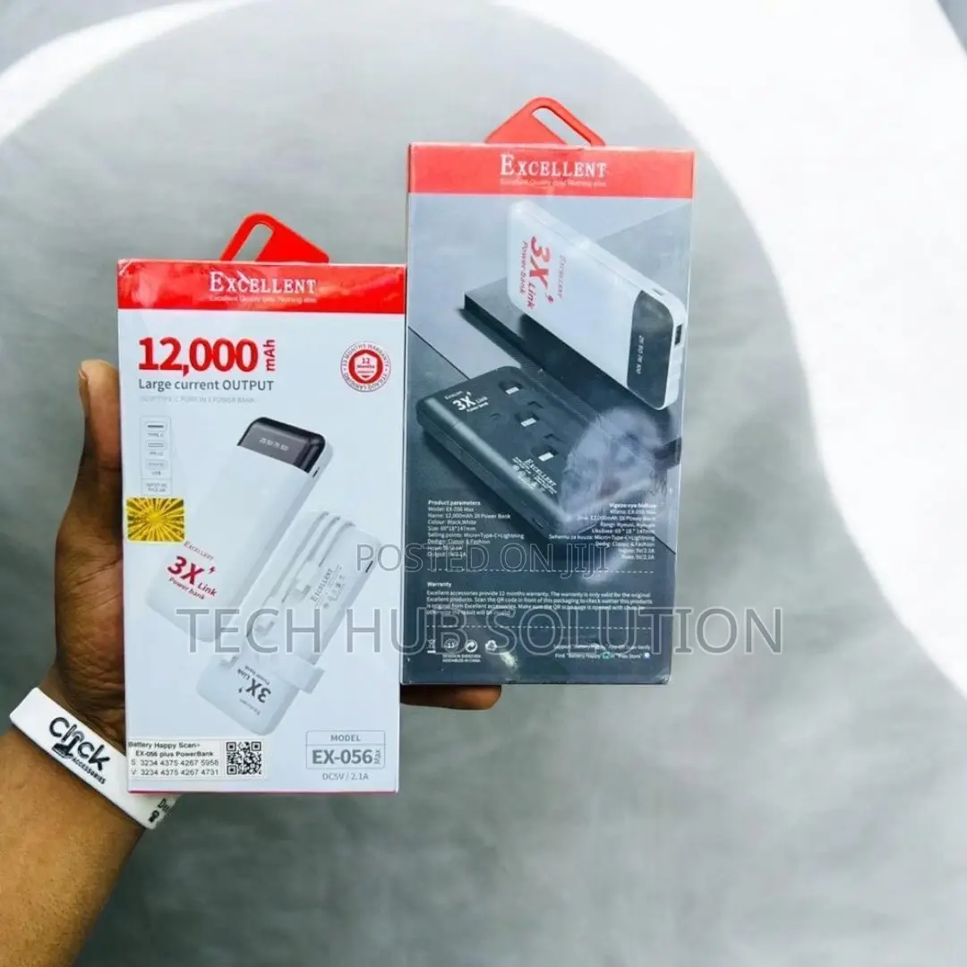 Excellent 12000mAh Power Bank – Portable Charger