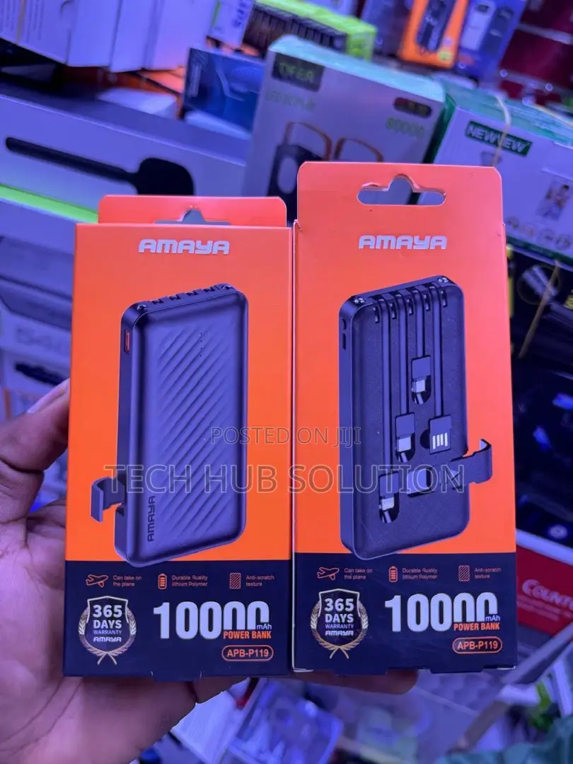 Amaya P119 10000mAh Power Bank – Portable Charger