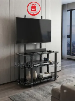 The Grand Floral Glass TV Mount Console( Showcase+ TV Brackets)