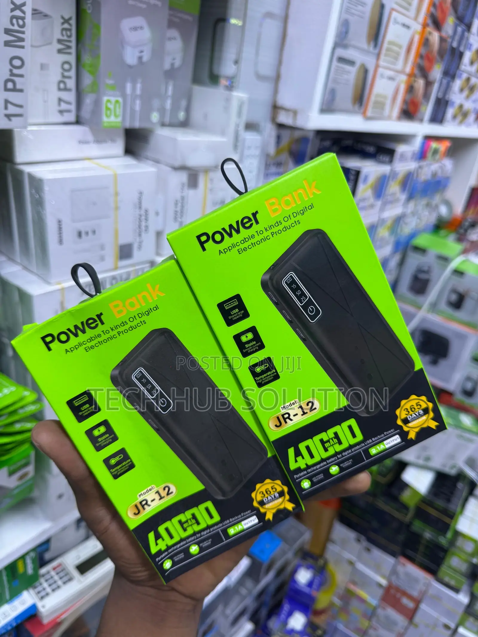 JR-12 40000mAh Power Bank – High Capacity Portable Charger