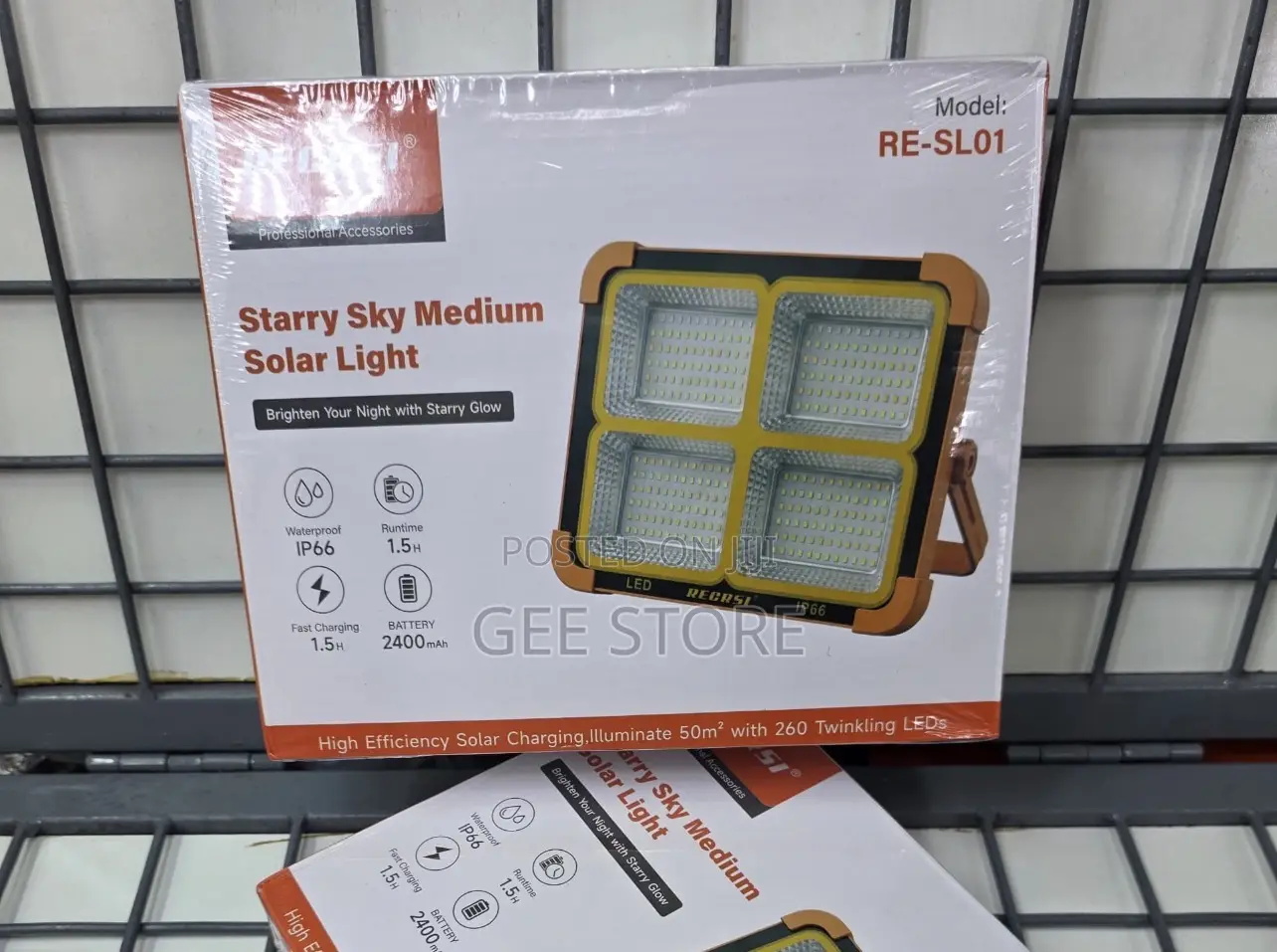 RECRSI Branded Starry Sky Medium Solar Light Model RE-SL01