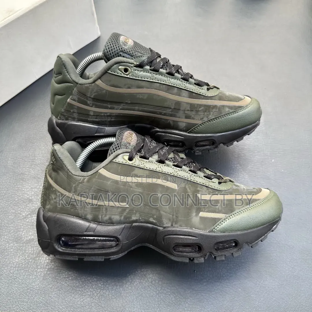Viatu Vya Mazoezi Na Pamba Za Kijanja(air Max 95 )