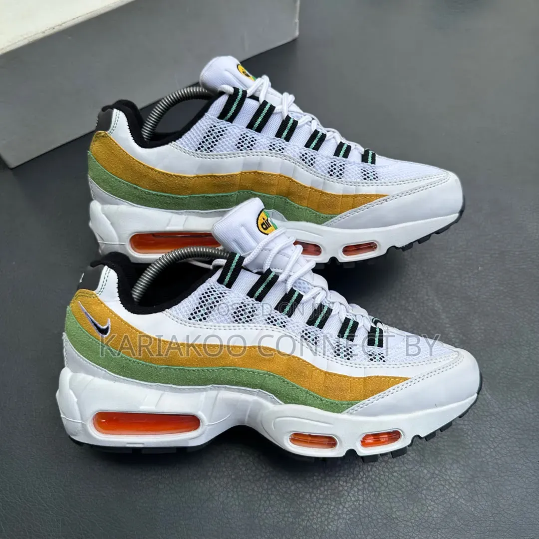 Viatu Vya Mazoezi Na Pamba Za Kijanja(air Max 95 )