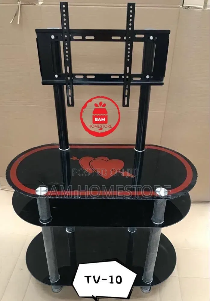 The Cupid Arrow Glass TV Mount Console (Showcase+ TV Brackets)