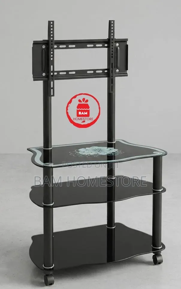 The Cupid Arrow Glass TV Mount Console (Showcase+ TV Brackets)
