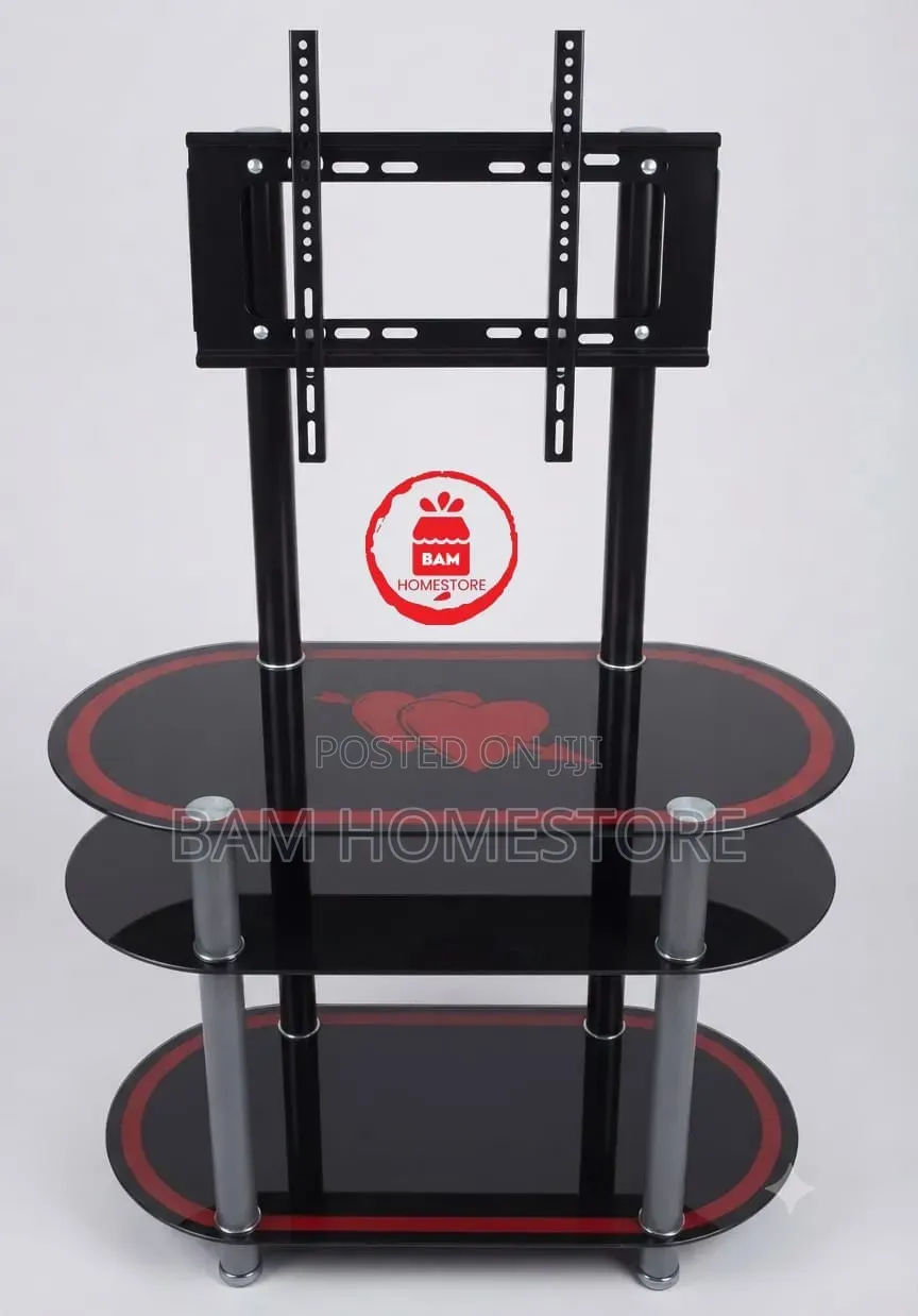 The Cupid Arrow Glass TV Mount Console (Showcase+ TV Brackets)