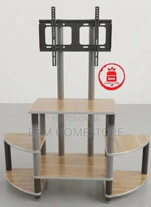 The Rustic Wood-Grain TV Mount Console(showcase + TV Brackets)