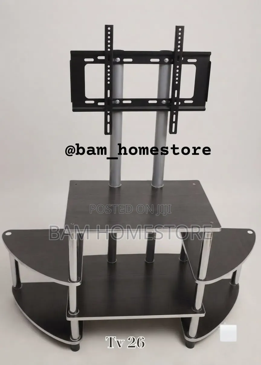 The Rustic Wood-Grain TV Mount Console(showcase + TV Brackets)