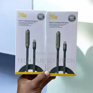 240W Built-in Folding Phone Stand – Fast Charging Cable