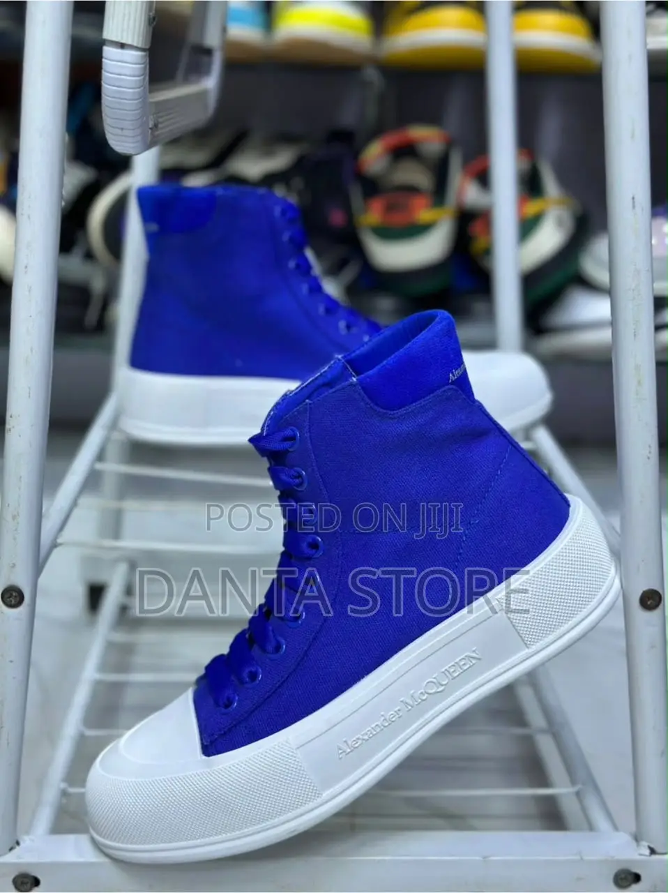 Alexander McQeen Tread Slick High Top Canvas Sneakers