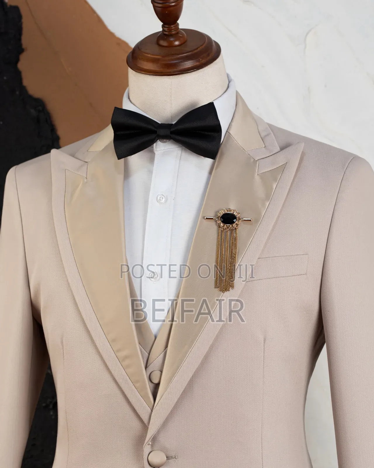 Elegant Khaki Taxedo
