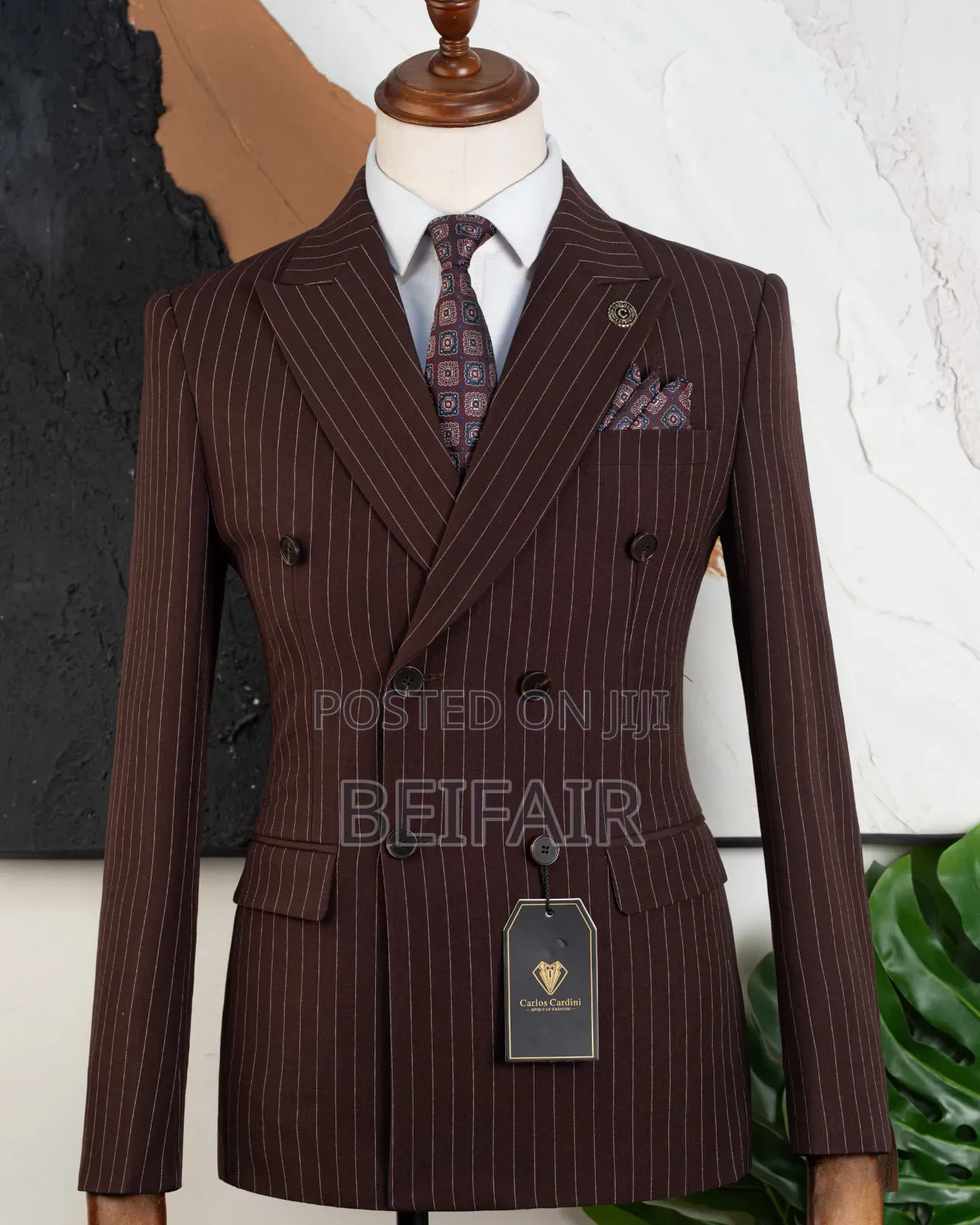 Brown Strips Suits