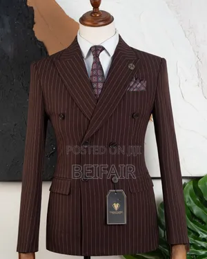 Brown Strips Suits