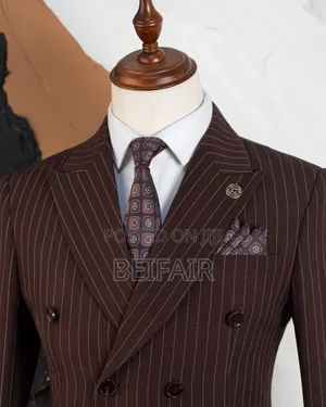 Brown Strips Suits