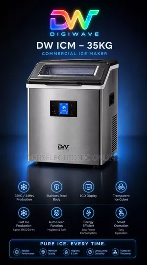 DIGIWAVE Table Top ICE MAKER 35kg