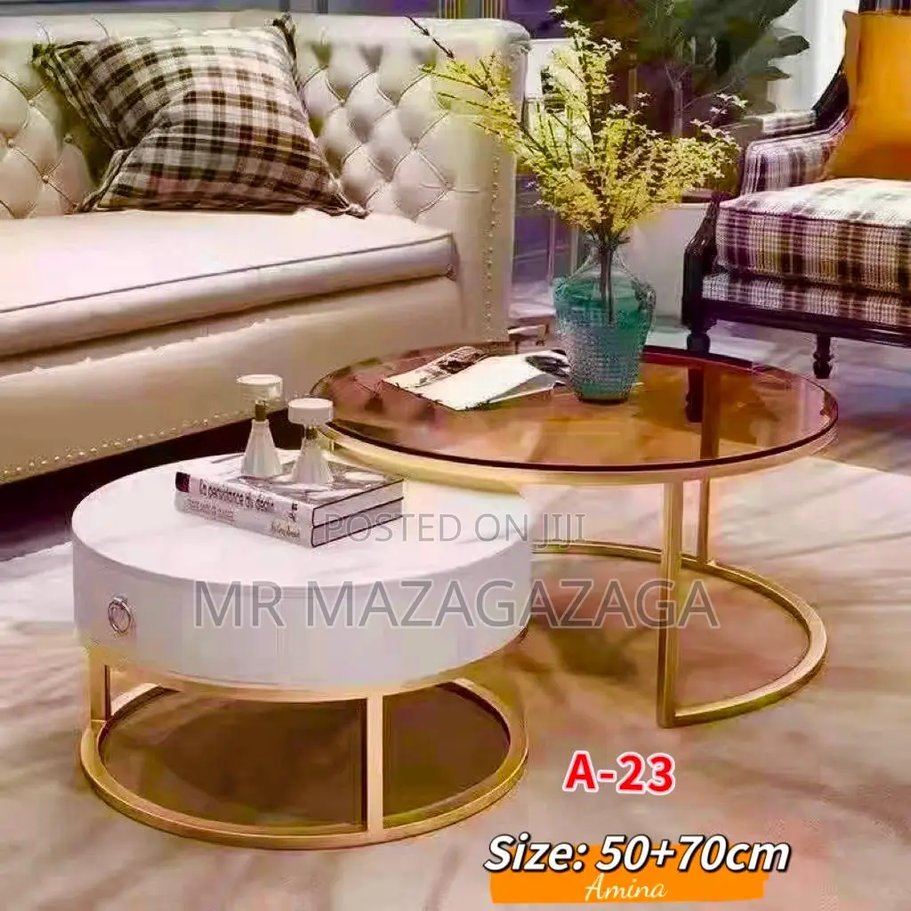 Slate Round Coffee Table 50*70cm