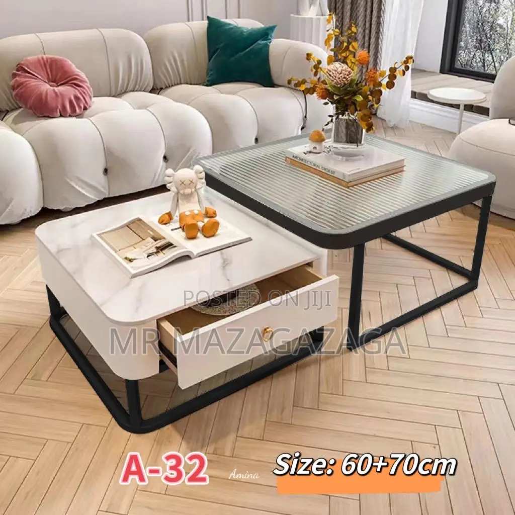 Light Luxury Rock Plate Coffee Table 60*70cm
