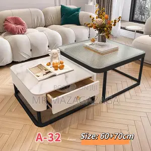 Light Luxury Rock Plate Coffee Table 60*70cm