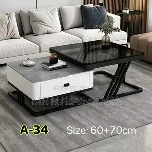 Light Luxury Rock Plate Coffee Table 60*70cm