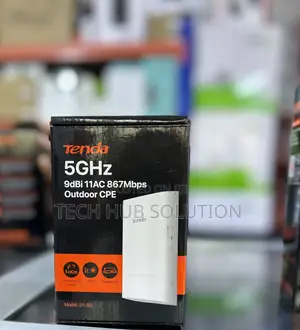 Tenda 5GHz 9dBi Outdoor CPE – Long Range Wireless Network Bridge