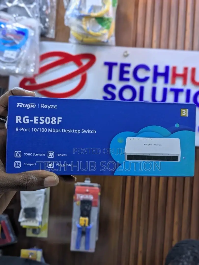 Ruijie RG-ES08F 8-Port Gigabit Desktop Network Switch