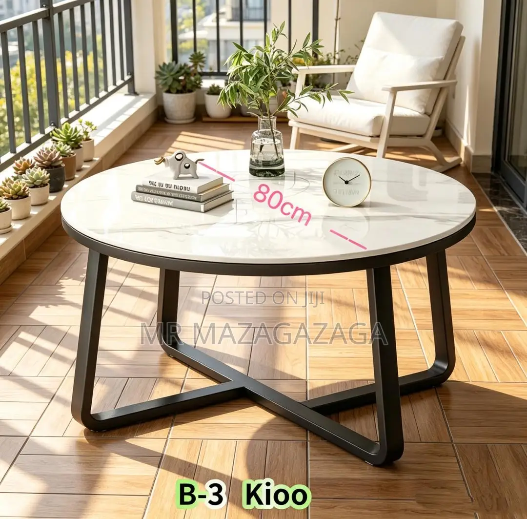Rock Slab Round Coffee Table 80cm