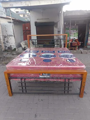 Bed 5/6 and Mattress 5/6 King Size