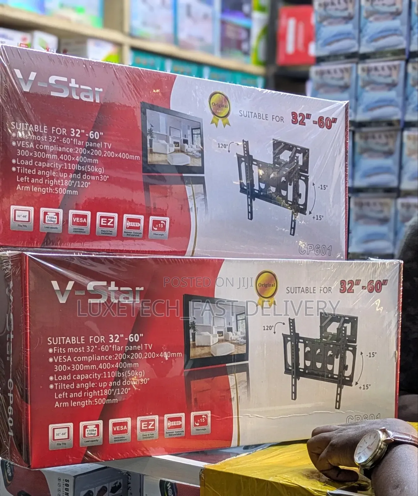 V-Star TV Wall Mount 32–60 Inch Heavy Duty Full Motion Swivel Tilt