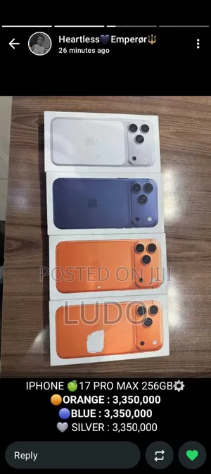 New Apple iPhone 17 Pro Max 256 GB Orange