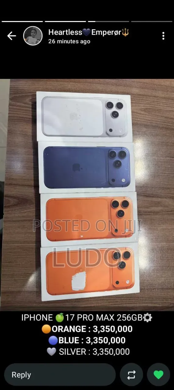New Apple iPhone 17 Pro Max 256 GB Orange