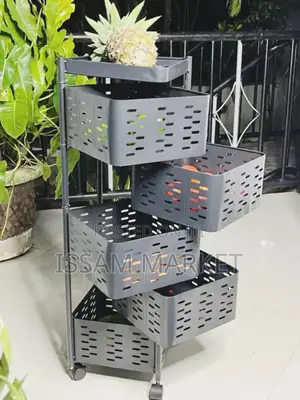 Metal Storage Basket Rack