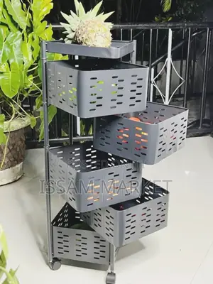 Metal Storage Basket Rack