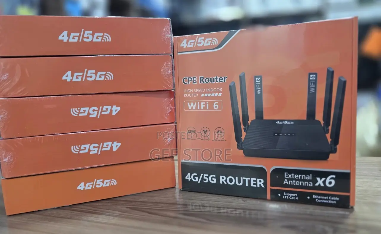 4g/5g CPE Router With WiFi 6 Technology.