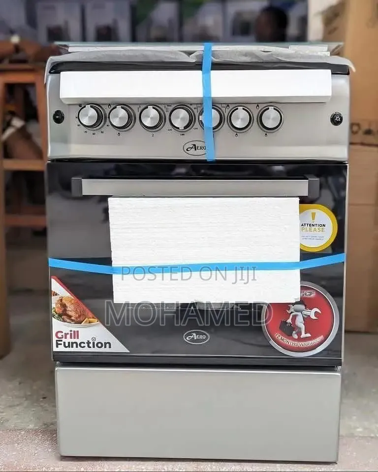 Aero Free Standing Cooker 60×60 
 3 Gas + 1 Electric Plate
