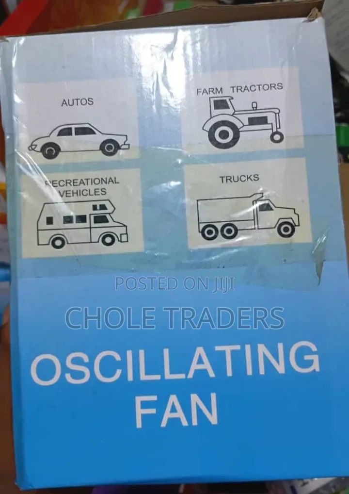 6-Inch Portable Oscillating Fan for Car/Vehicle (24V DC Power)