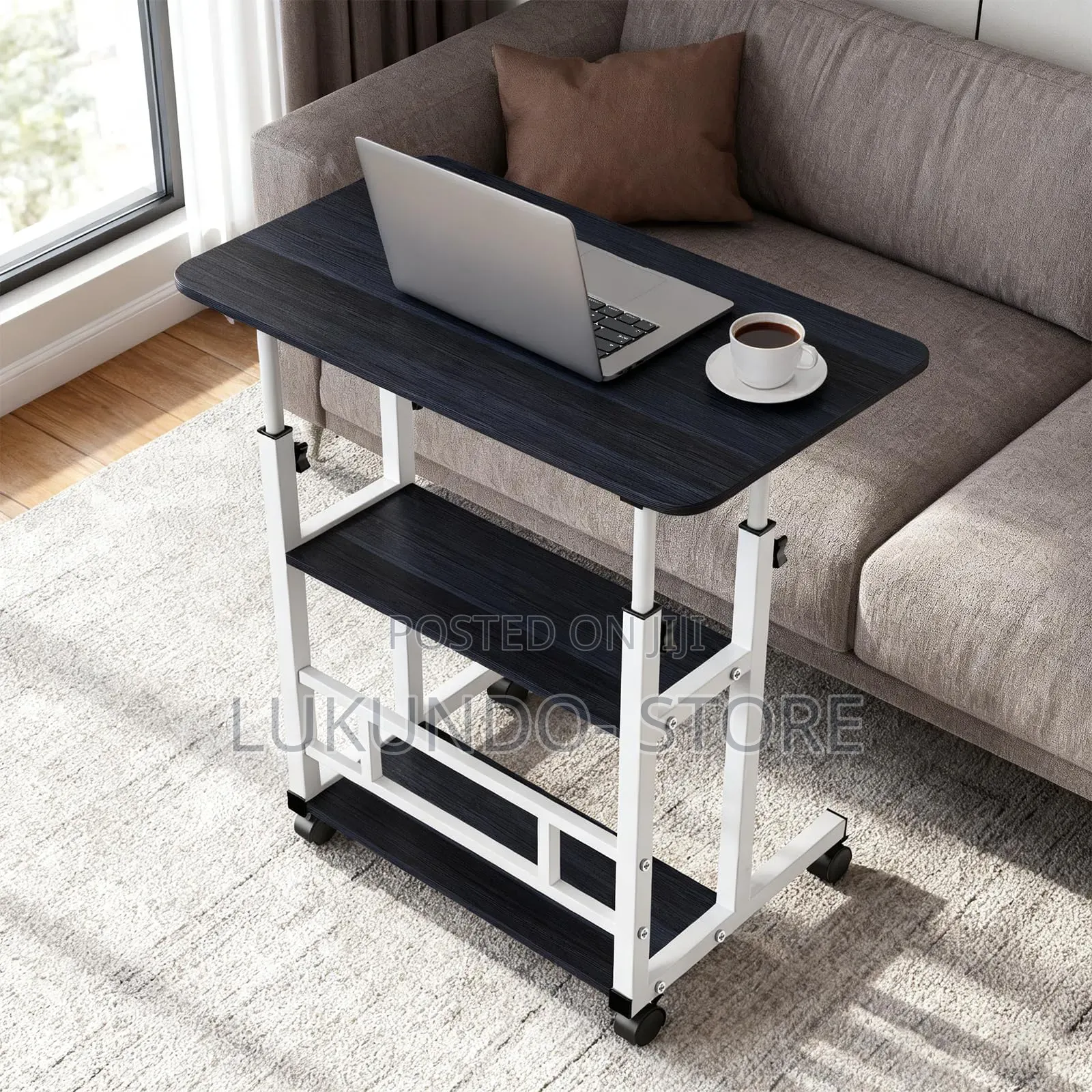 Black Adjustable Table Size 80*40*90cm