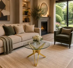 Luxury Round Glass Coffee Table