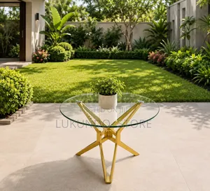 Luxury Round Glass Coffee Table